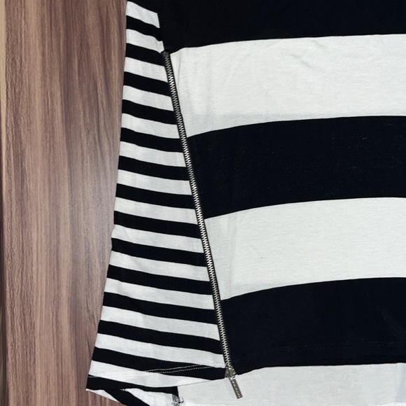 Michael Kors, black and white stripe tank top - Picture 2 of 7